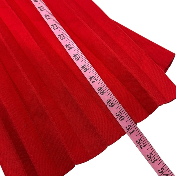 STAUD NWT red knit sleeveless ellison midi dress XS - Picture 11 of 13